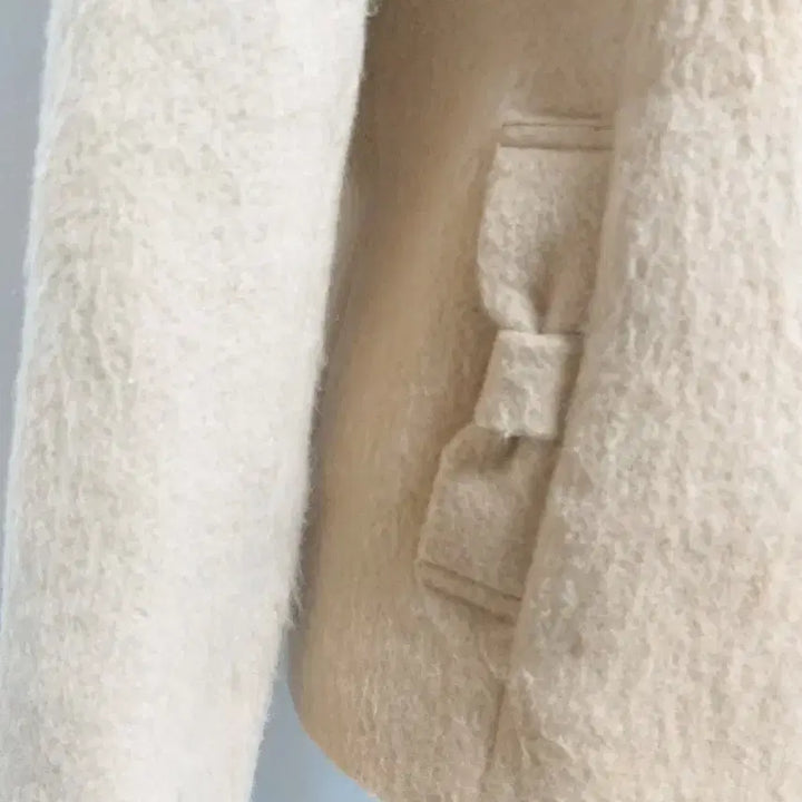 [BUNJANG] Latte Gyaru Ribbon Coat Hoodie Pinter / 라떼갸루 리본코트 후드집업 핀터깔