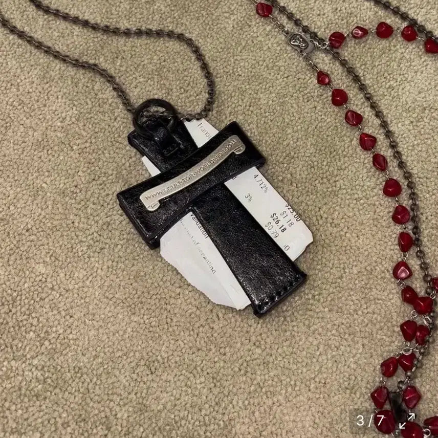 [BUNJANG] Sculptor Cross Card Wallet / 스컬프터 십자가 카드 지갑