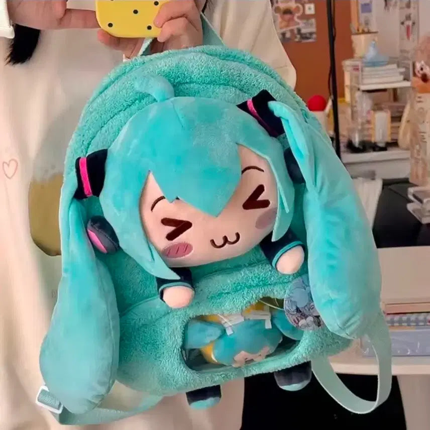 [BUNJANG] Hatsune Miku Project Sekai Backpack / 덤스티커) 미쿠 백팩 가방 하츠네 미쿠 프로젝트 세카이 프세카