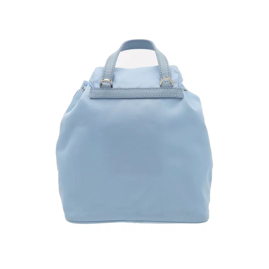 [BUNJANG] Prada Saffiano & Re-Nylon Mini Backpack Sky Blue / 프라다 사피아노 & 리나일론 백팩 미니 스카이블루