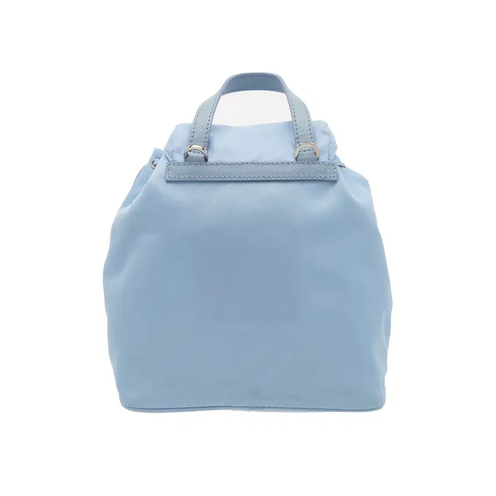 [BUNJANG] Prada Saffiano & Re-Nylon Mini Backpack Sky Blue / 프라다 사피아노 & 리나일론 백팩 미니 스카이블루