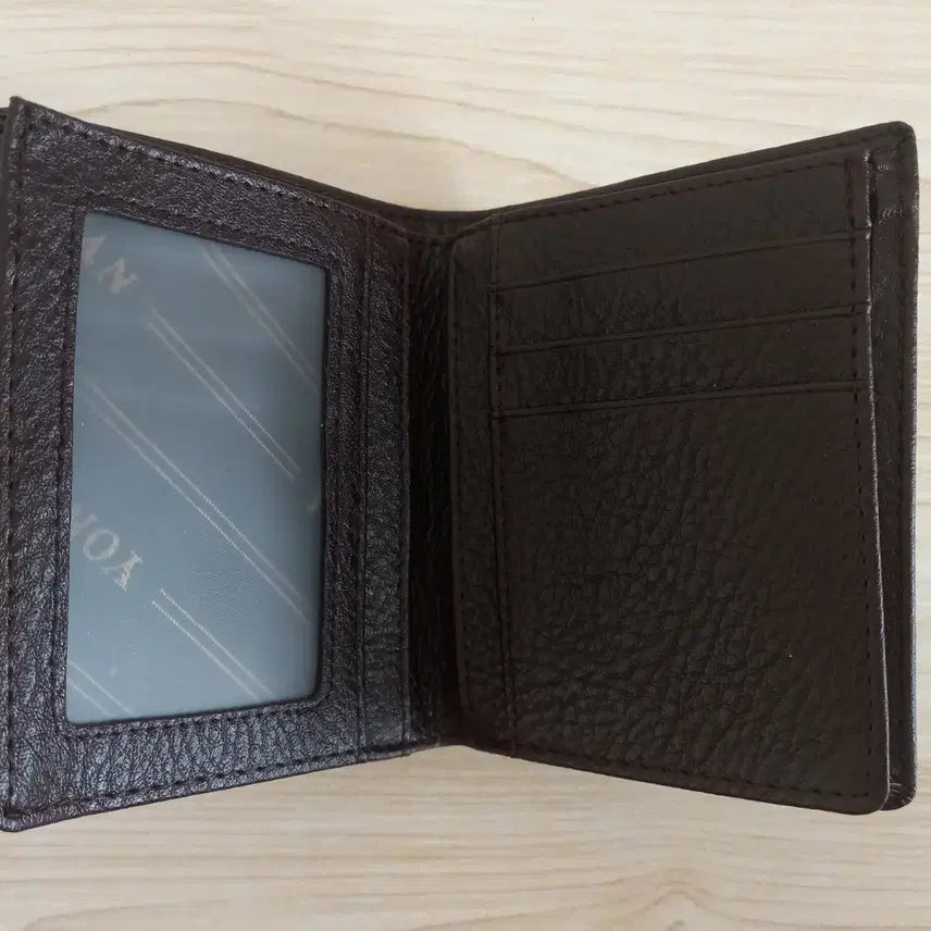 [BUNJANG] Dark Brown Leather Bifold Wallet / 새상품>반지갑/중지갑, 다크 브라운