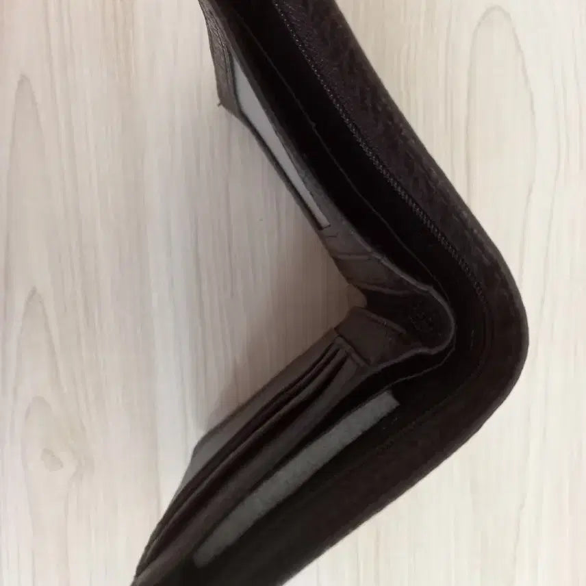 [BUNJANG] Dark Brown Leather Bifold Wallet / 새상품>반지갑/중지갑, 다크 브라운