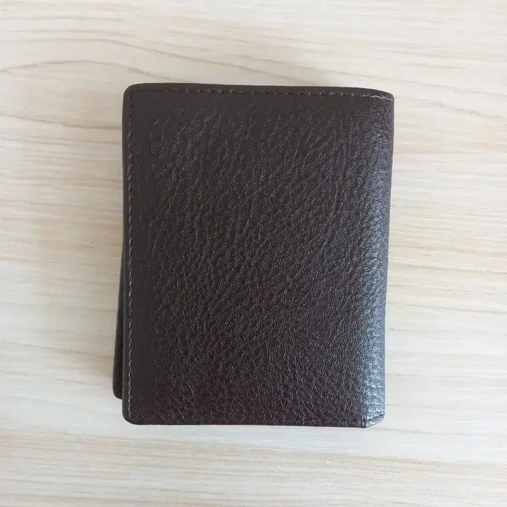 [BUNJANG] Dark Brown Leather Bifold Wallet / 새상품>반지갑/중지갑, 다크 브라운