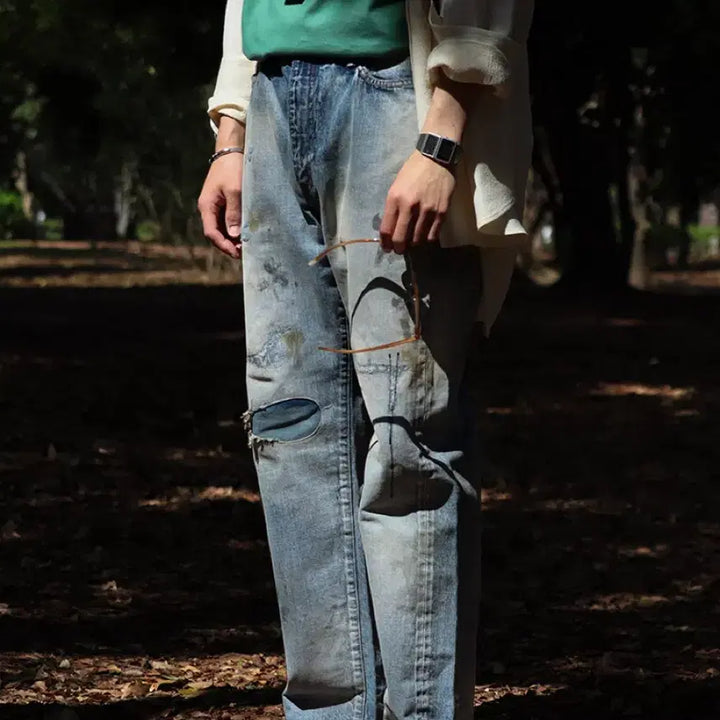 [BUNJANG] Anselm Wism Denim Jeans / 안셀름 wism 별주 데님 1사이즈