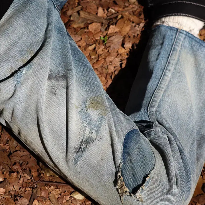 [BUNJANG] Anselm Wism Denim Jeans / 안셀름 wism 별주 데님 1사이즈