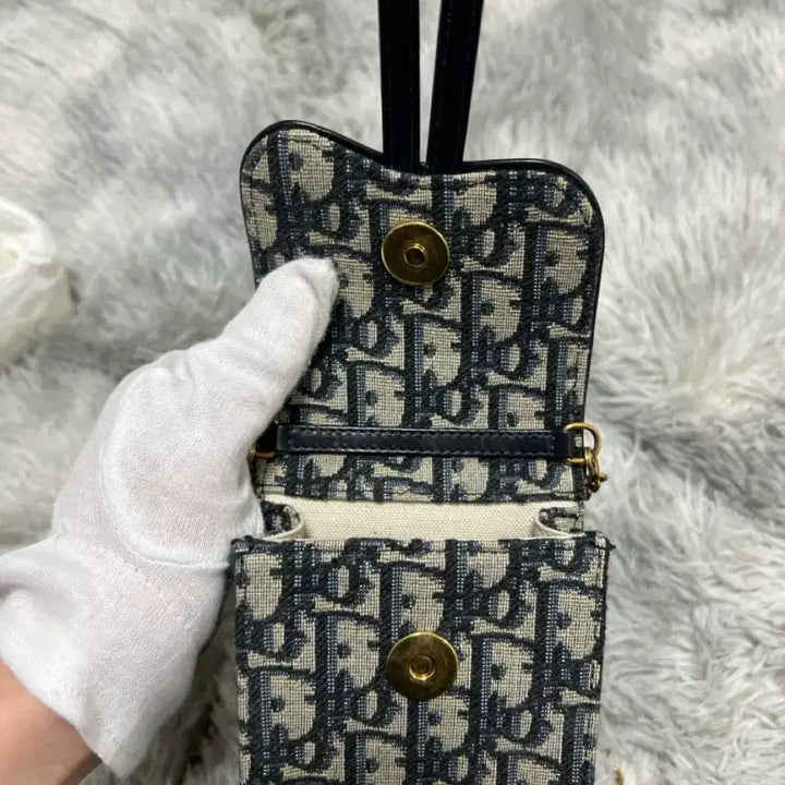 [BUNJANG] Dior Oblique Saddle Phone Holder Bag / 디올 오블리크 새들 폰 홀더백