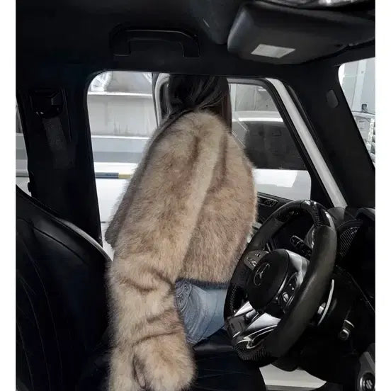 [BUNJANG] Guz Faux Fur Jumper Beige / 구즈. 페이크퍼18,베이지
