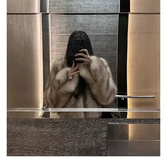 [BUNJANG] Guz Faux Fur Jumper Beige / 구즈. 페이크퍼18,베이지