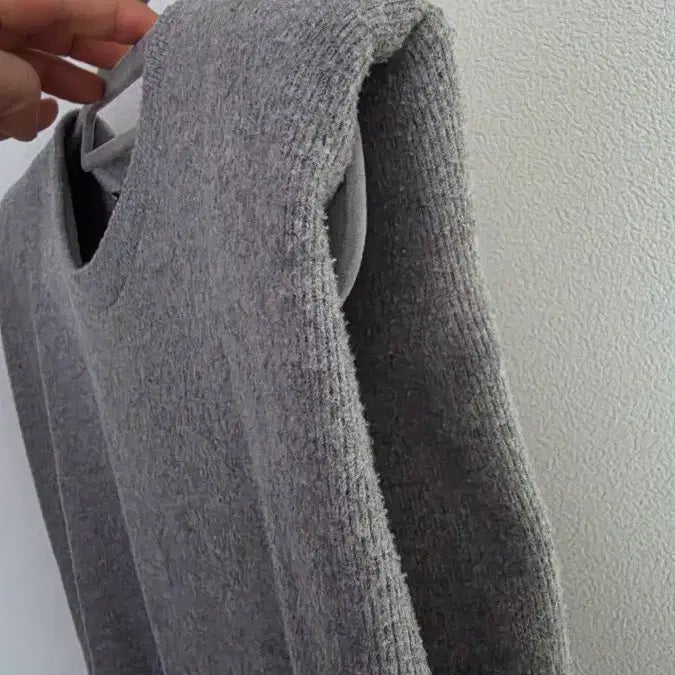 [BUNJANG] ZARA Gray Knit Tank Top / 자라 ZARA 회색 여성 니트나시  M