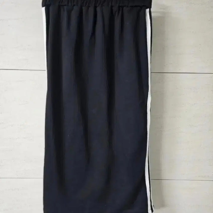 [BUNJANG] Black and White Long Skirt / 미착용 블랙 면 롱 스커트