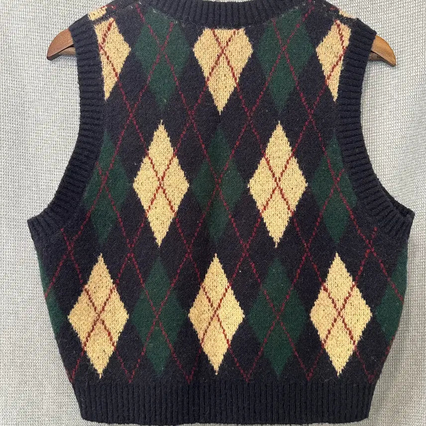 [BUNJANG] TOPTEN Argyle Knit Vest / 탑텐 TOPTEN 아가일 니트 베스트