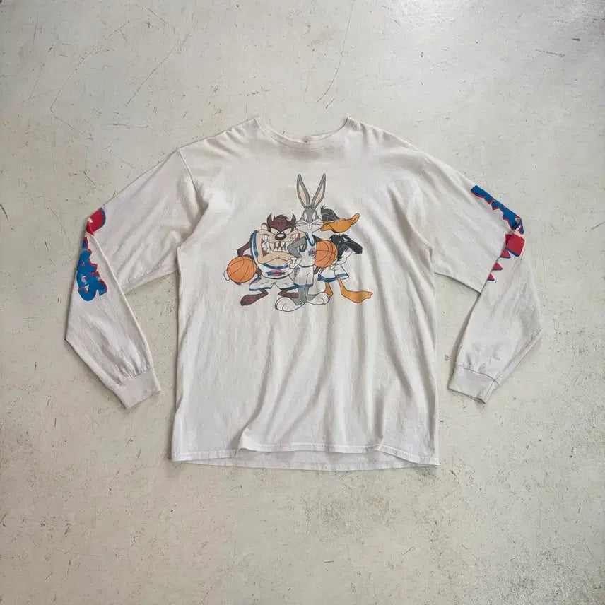 [SOLD OUT] 루니툰즈 스페이스 잼 오피셜 빈티지 롱슬리브 L