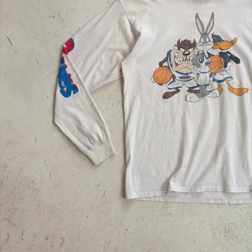 [SOLD OUT] 루니툰즈 스페이스 잼 오피셜 빈티지 롱슬리브 L