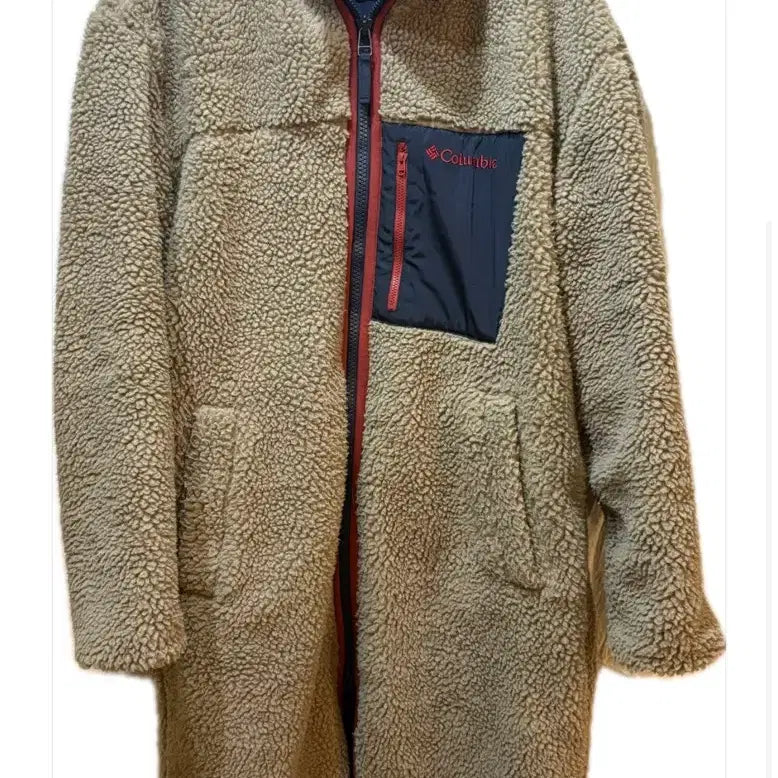 [BUNJANG] Columbia Fleece Long Coat / 콜롬비아 양털후리스 롱코트