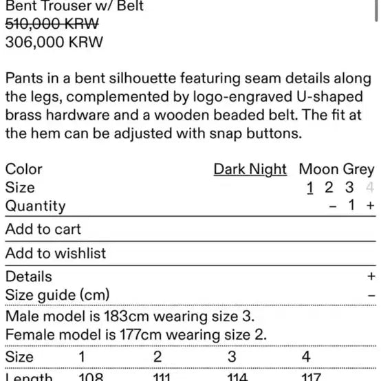 [BUNJANG] Hyein Seo Bent Trouser Size 1 / 혜인서 bent trouser 1사이즈