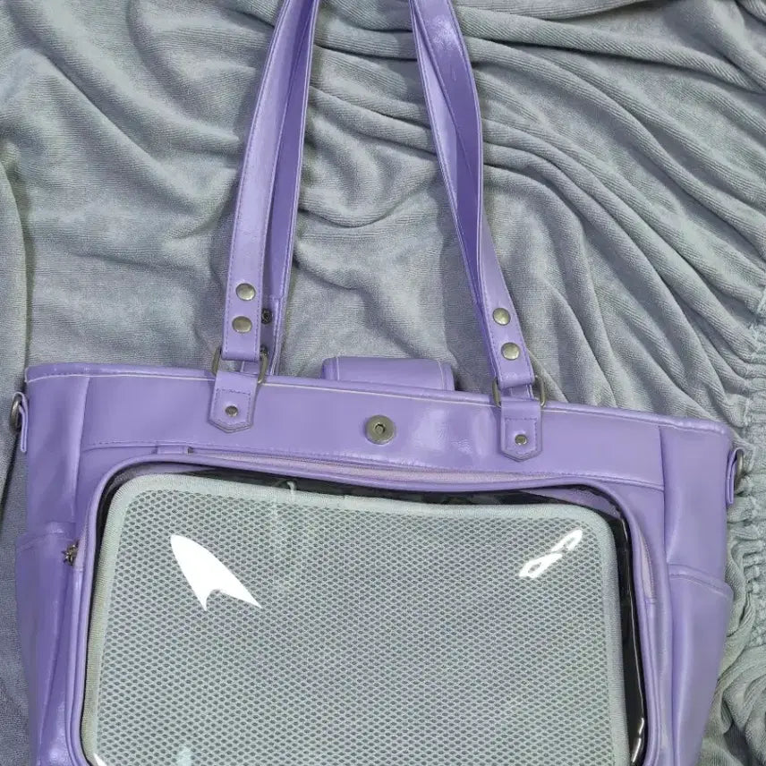 [BUNJANG] Synthetic Leather Ita Bag - Purple / [주말까지 할인]인조가죽 이타백 보라