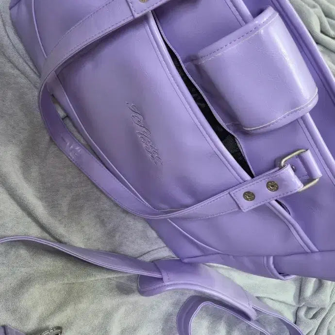 [BUNJANG] Synthetic Leather Ita Bag - Purple / [주말까지 할인]인조가죽 이타백 보라