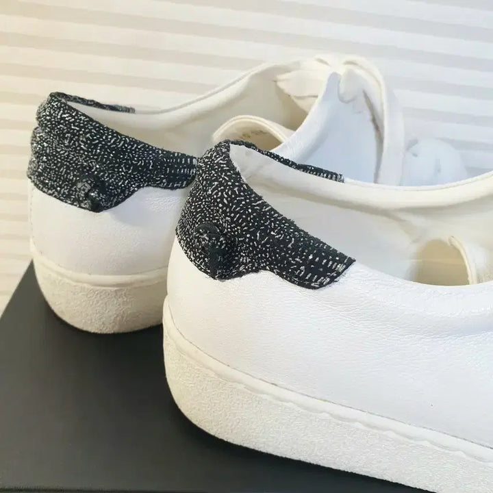 [BUNJANG] Glitter White Leather Sneakers / (230)넘 이쁜 글리터  화이트가죽 스니커즈