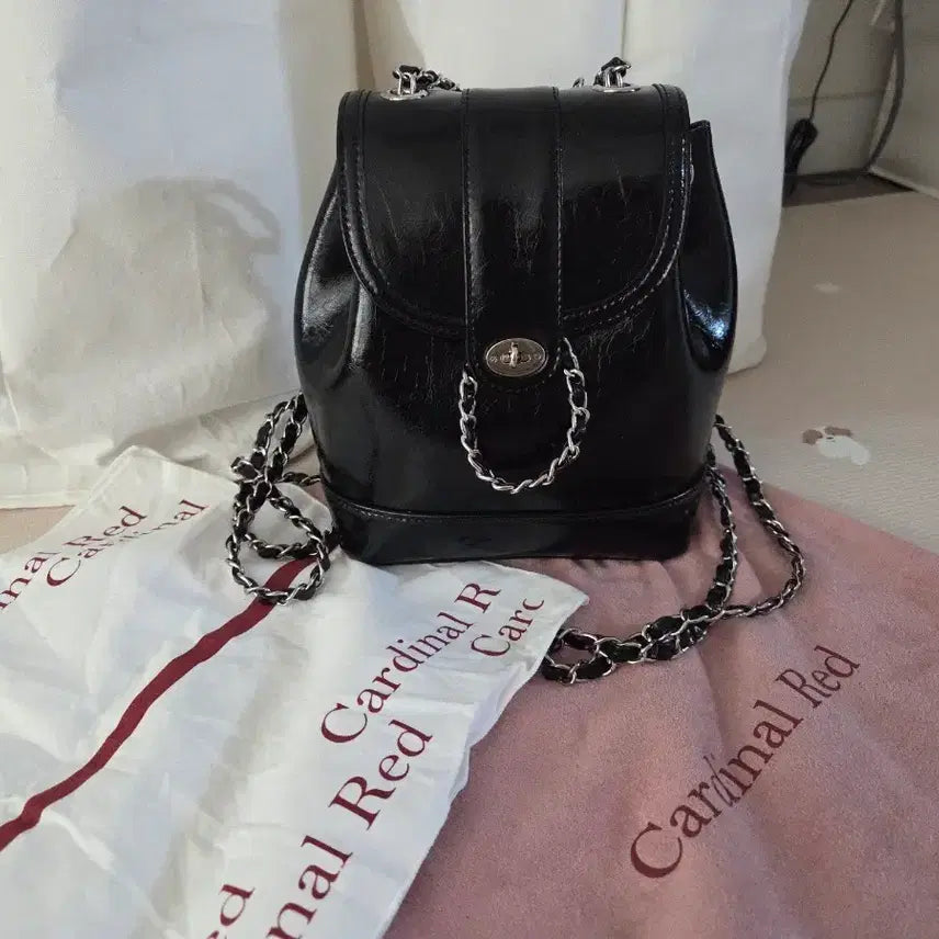 [BUNJANG] Howa Bag Cardinal Red Silver Hardware / 카디널레드 하우아백 블랙 은장