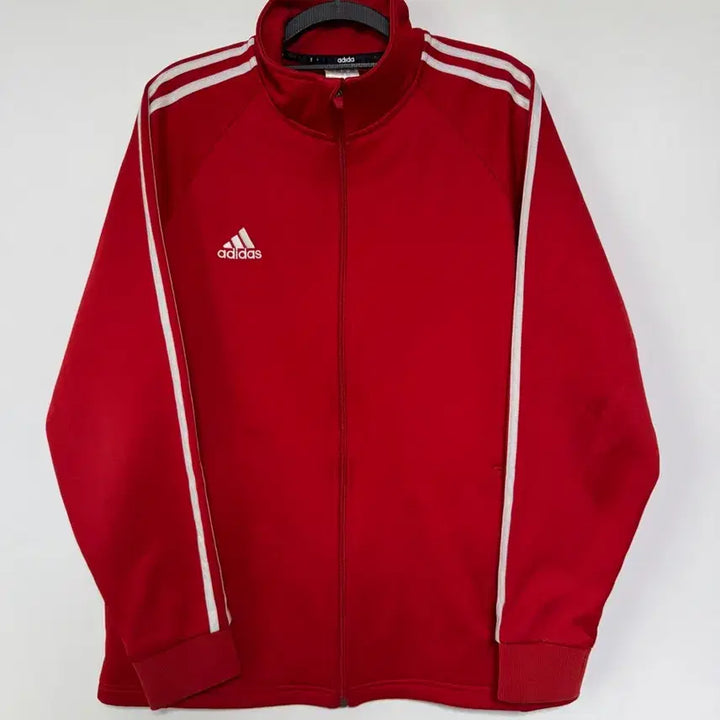 [BUNJANG] Adidas Red Jersey 100 Size / 아디다스 레드 져지 기모 95-100사이즈
