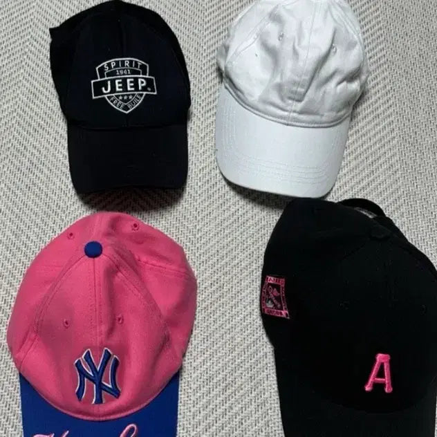 [BUNJANG] MLB, Jeep Ball Cap Bundle / 볼캡 모자4개