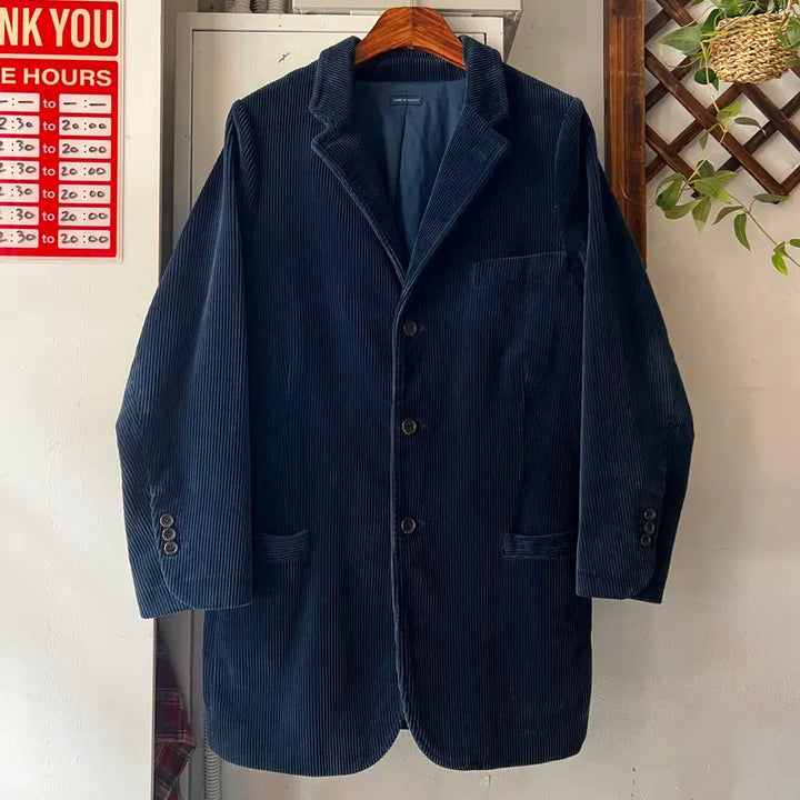 [BUNJANG] Polo Ralph Lauren Navy Corduroy Blazer Jacket / [XL]폴로 랄프로렌 네이비 코듀로이 블레이저 자켓