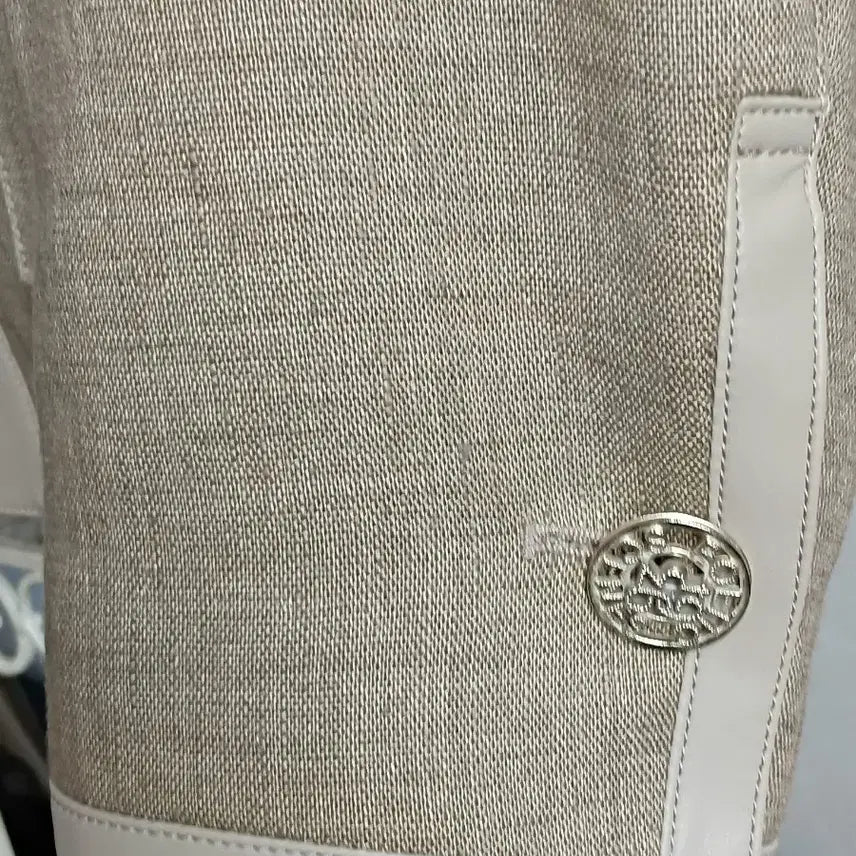 [SOLD OUT] TIME 타임 베이지 배색 숏 자켓