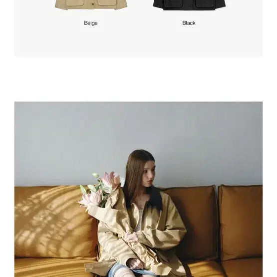 [BUNJANG] Mongdol Beige Work Jacket / 몽돌 워크자켓