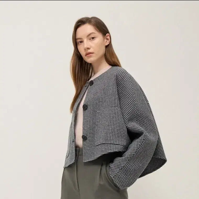 [BUNJANG] Latt by T Wool Blend Crop Jacket / 래트바이티 크롭 재킷(44~55)