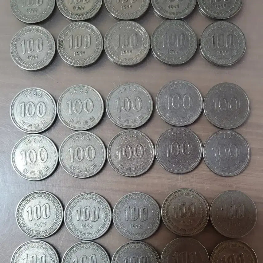 [BUNJANG] Vintage 100 Won Coins Bundle / 옛날동전 100원 일괄