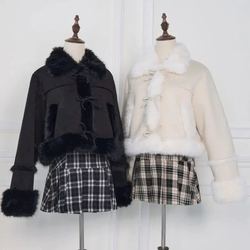 [BUNJANG] Bunnylis Suede Boa Jacket Black Coat / bunnylis 버니리스 스웨이드 보아 자켓 코트 블랙 걸리 스나계