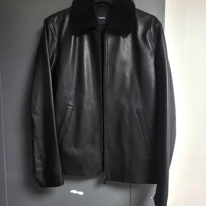 [BUNJANG] Theory Lambskin Leather Jacket / *새상품* 최신상 띠어리 램시어링 카라 최고급 양가죽자켓
