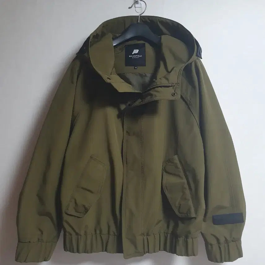 [BUNJANG] Beanpole Sports Oversized Hooded Blouson Jacket 95 / 빈폴 스포츠 후드 블루종 집업 오버핏 95