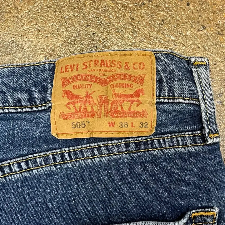 [BUNJANG] Levi's 505 Denim Jeans / 미국빈티지 리바이스 505 스판 청바지 데님팬츠