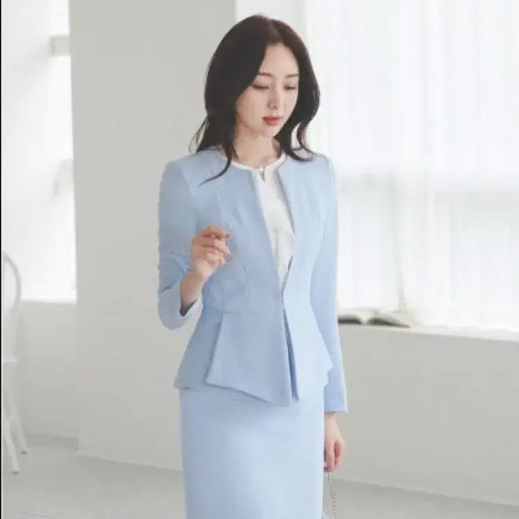 [BUNJANG] Mine Peplum Jacket and Skirt Set / 마인 셋업(페플럼 자켓+스커트)마른55
