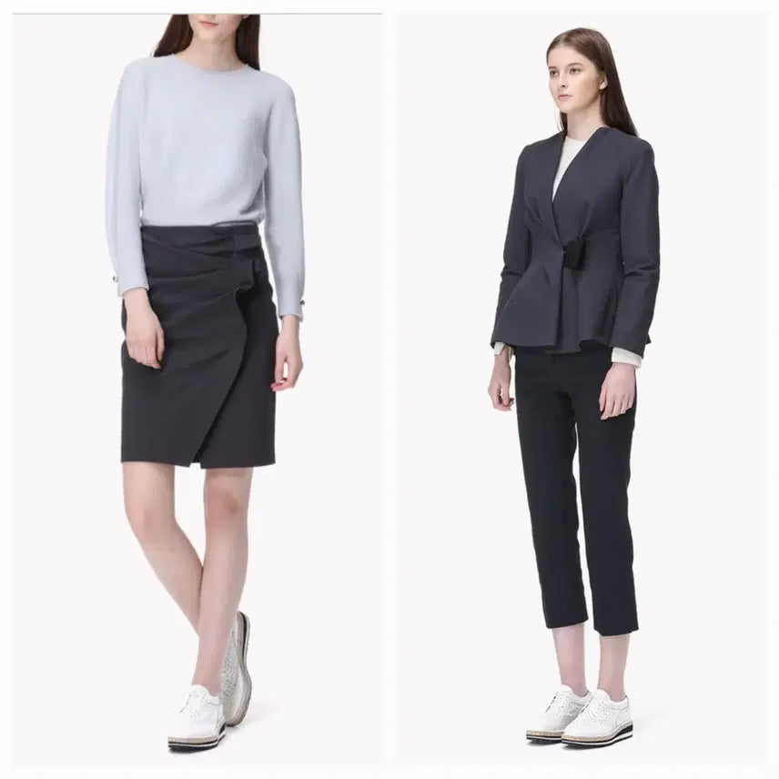 [BUNJANG] Mine Peplum Jacket and Skirt Set / 마인 셋업(페플럼 자켓+스커트)마른55