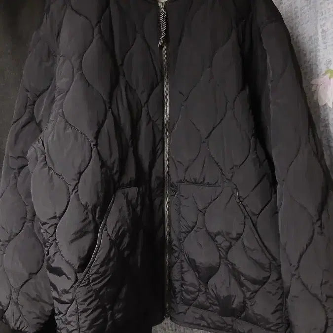 [BUNJANG] TOPTEN Black Padded Jacket 4XL / 탑텐 검정 깔깔이 점퍼 4XL