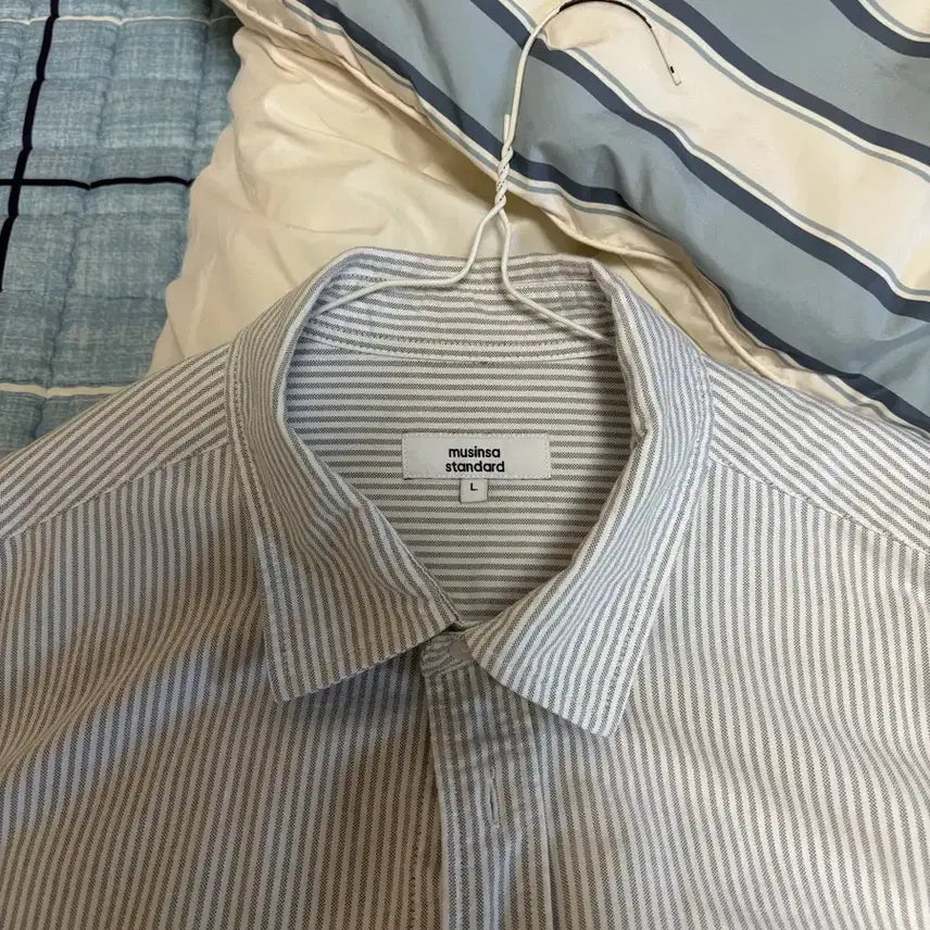 [SOLD OUT] 무신사 스탠다드 스트라이프 셔츠 L
