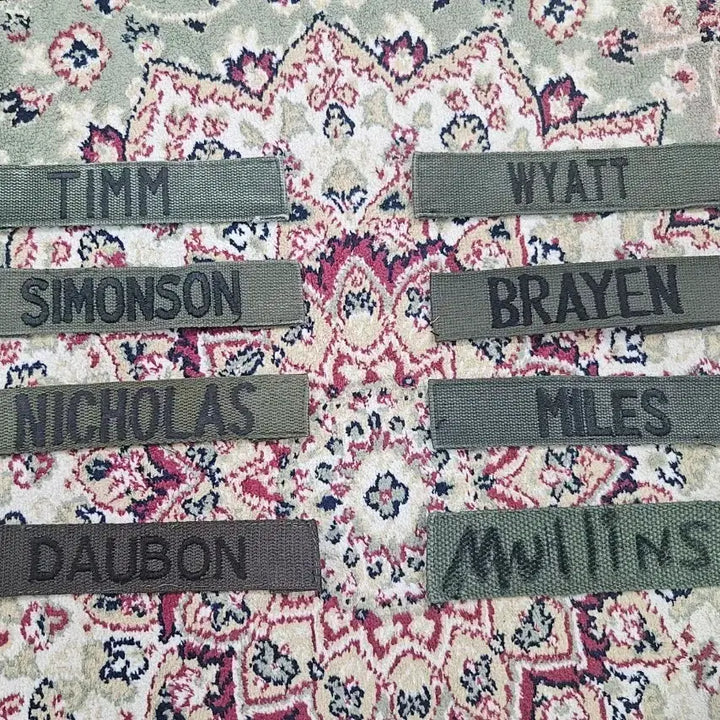 [BUNJANG] US Military OD Green Name Tape / [최종할인] 오리지널 미군 네임텍  OD GREEN NAME TYPE