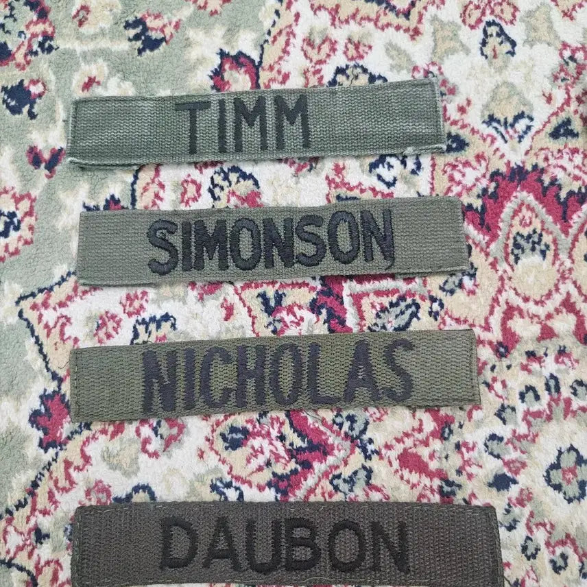 [BUNJANG] US Military OD Green Name Tape / [최종할인] 오리지널 미군 네임텍  OD GREEN NAME TYPE