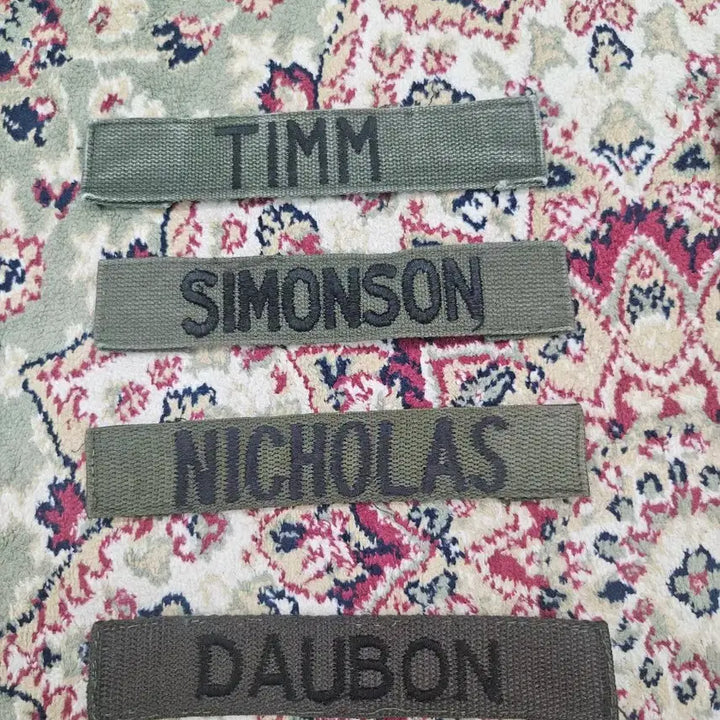 [BUNJANG] US Military OD Green Name Tape / [최종할인] 오리지널 미군 네임텍  OD GREEN NAME TYPE