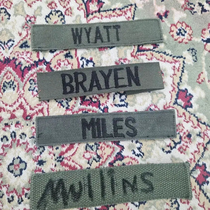 [BUNJANG] US Military OD Green Name Tape / [최종할인] 오리지널 미군 네임텍  OD GREEN NAME TYPE