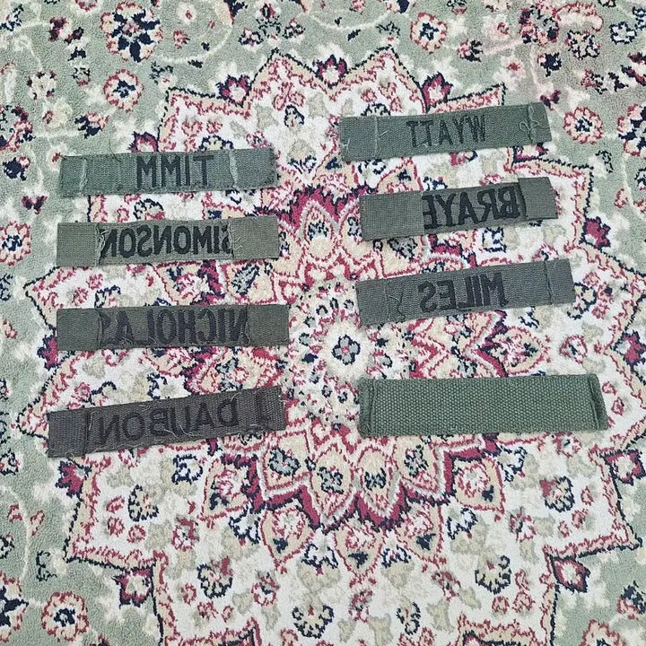 [BUNJANG] US Military OD Green Name Tape / [최종할인] 오리지널 미군 네임텍  OD GREEN NAME TYPE