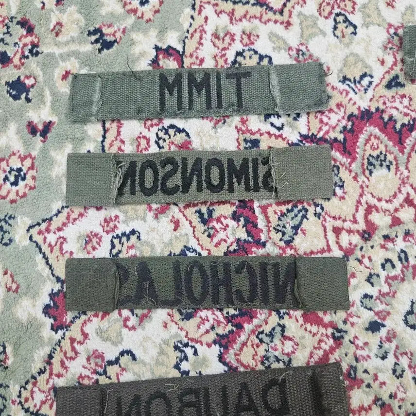 [BUNJANG] US Military OD Green Name Tape / [최종할인] 오리지널 미군 네임텍  OD GREEN NAME TYPE