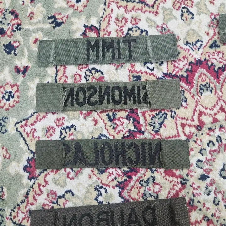 [BUNJANG] US Military OD Green Name Tape / [최종할인] 오리지널 미군 네임텍  OD GREEN NAME TYPE