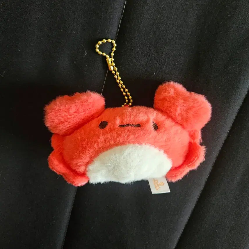 [BUNJANG] Soft Crab Plush Keyring / (미사용)보들보들 꽃게 인형 키링