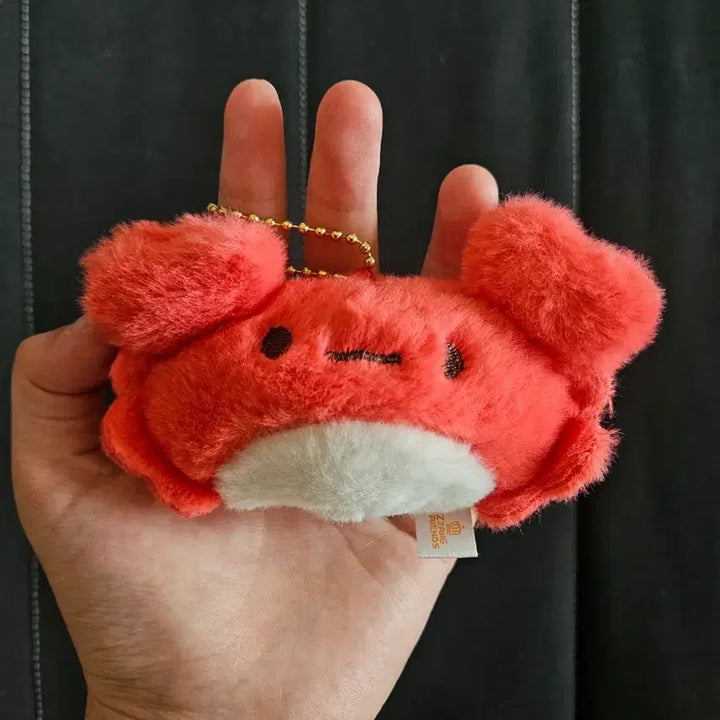 [BUNJANG] Soft Crab Plush Keyring / (미사용)보들보들 꽃게 인형 키링