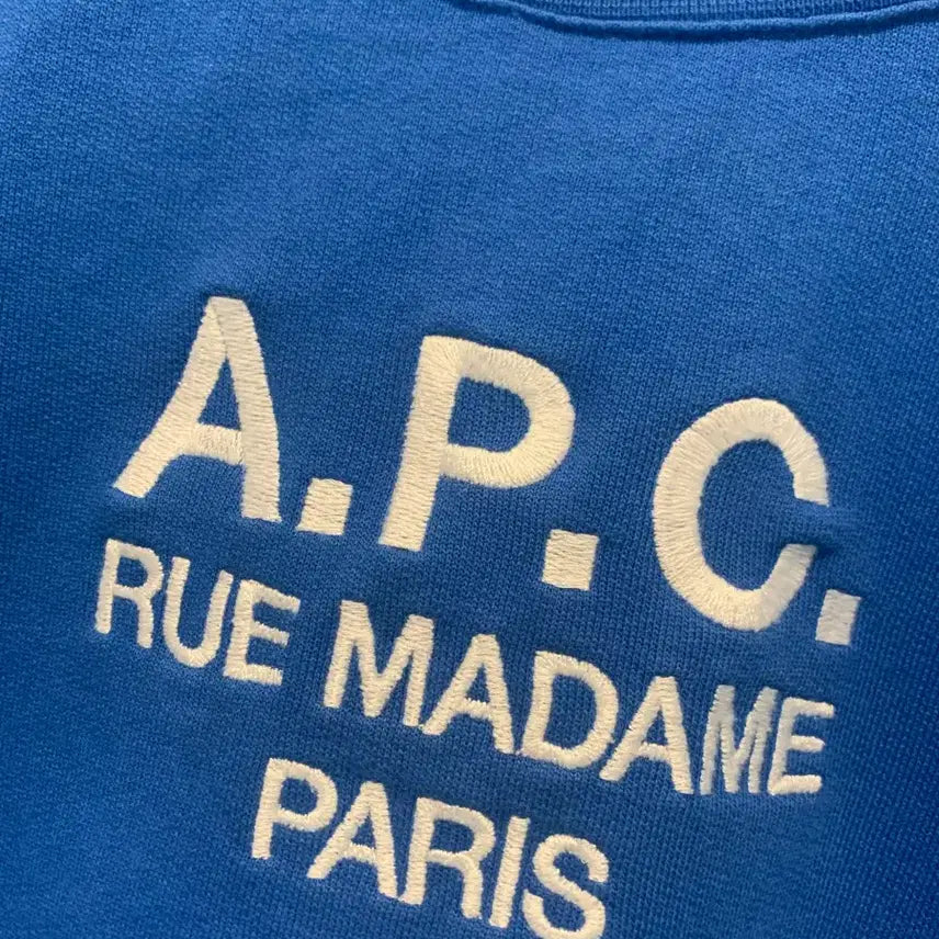 [BUNJANG] A.P.C. Blue Cotton Sweatshirt / 여성 A.P.C 맨투맨 블루 M