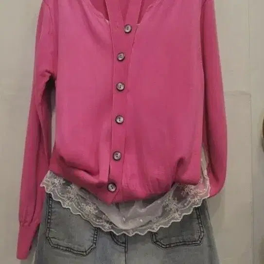 [BUNJANG] Vanessa Bruno Athé Unique Slit Cardigan and Denim / 슬릿 유니크 가디건 바네사브루노아떼 포켓 데님